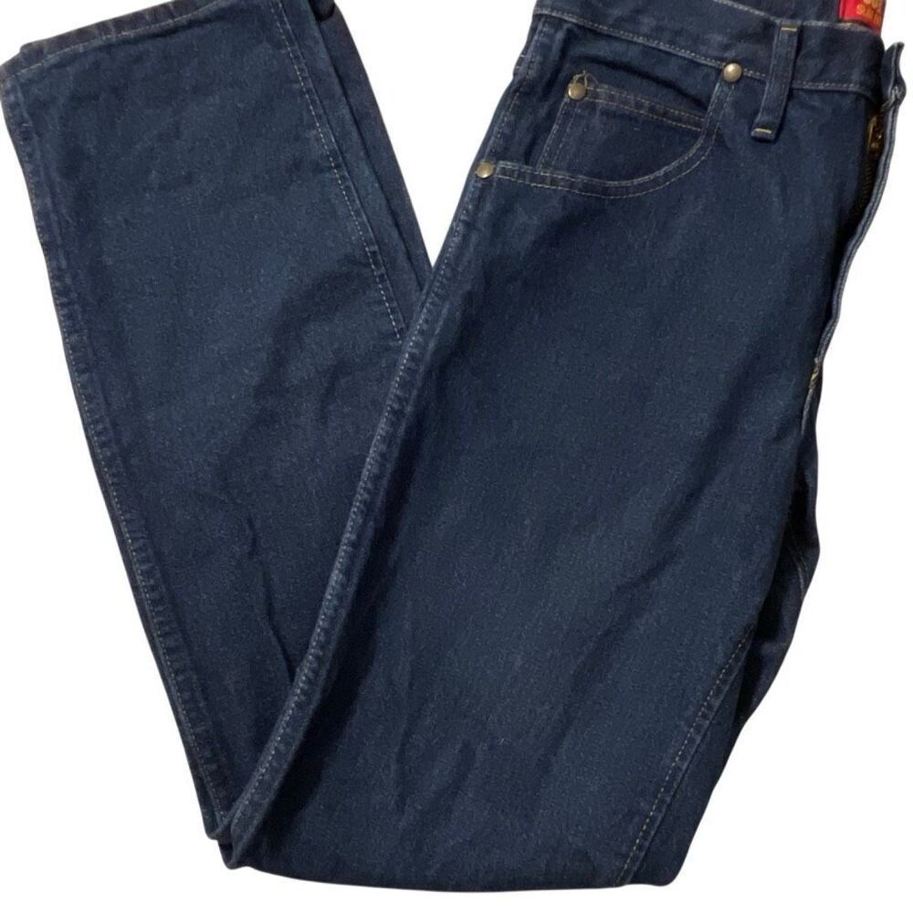 Wrangler 36 MWZ Slim Fit Men’s Dark Wash Western/Cowboy Jeans